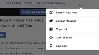 Illustration for article titled How to Open Links in Your Mobile Browser Instead of the Facebook App